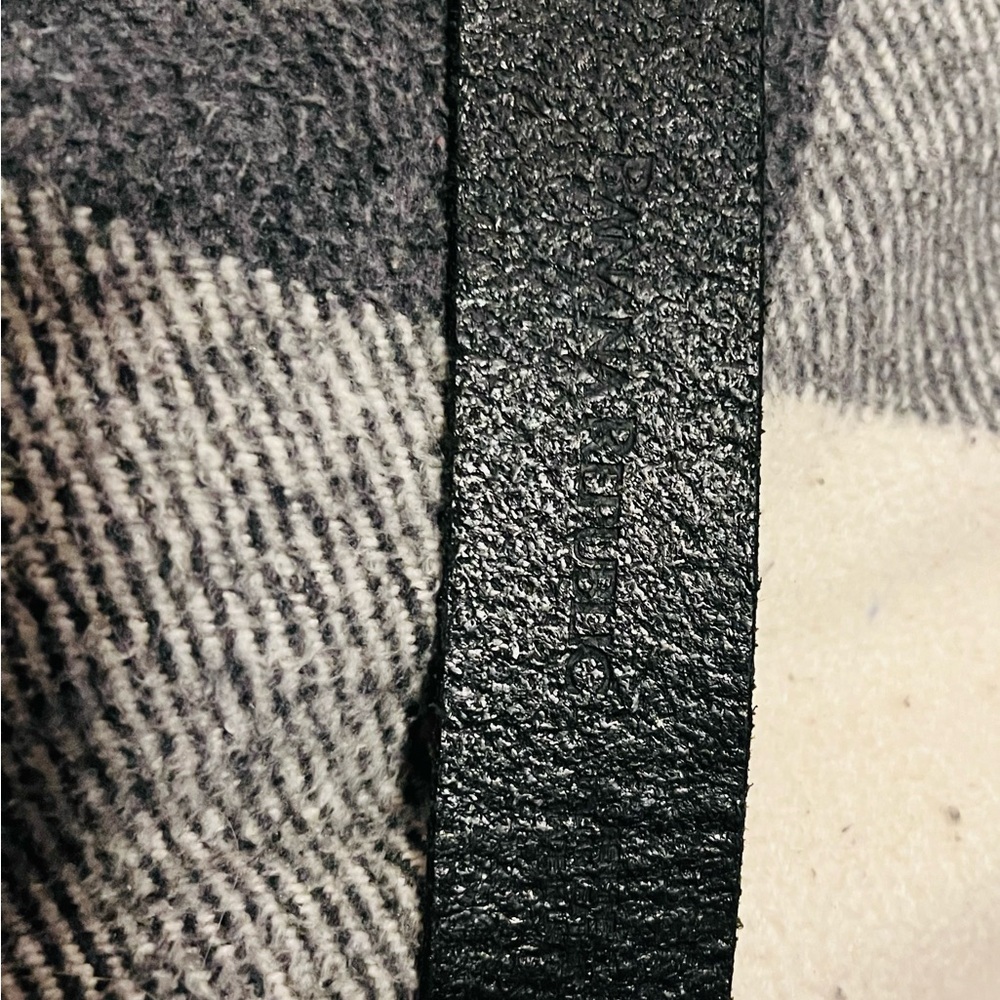 Banana Republic Genuine Leather Black Belt & Berge Croc embossed GL Brown Belt - Picture 3 of 6